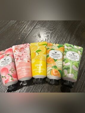 Hand & Body Cream - Peach, Cherry Blossom, Lemon, Melon, Guava (Assorted) sealed